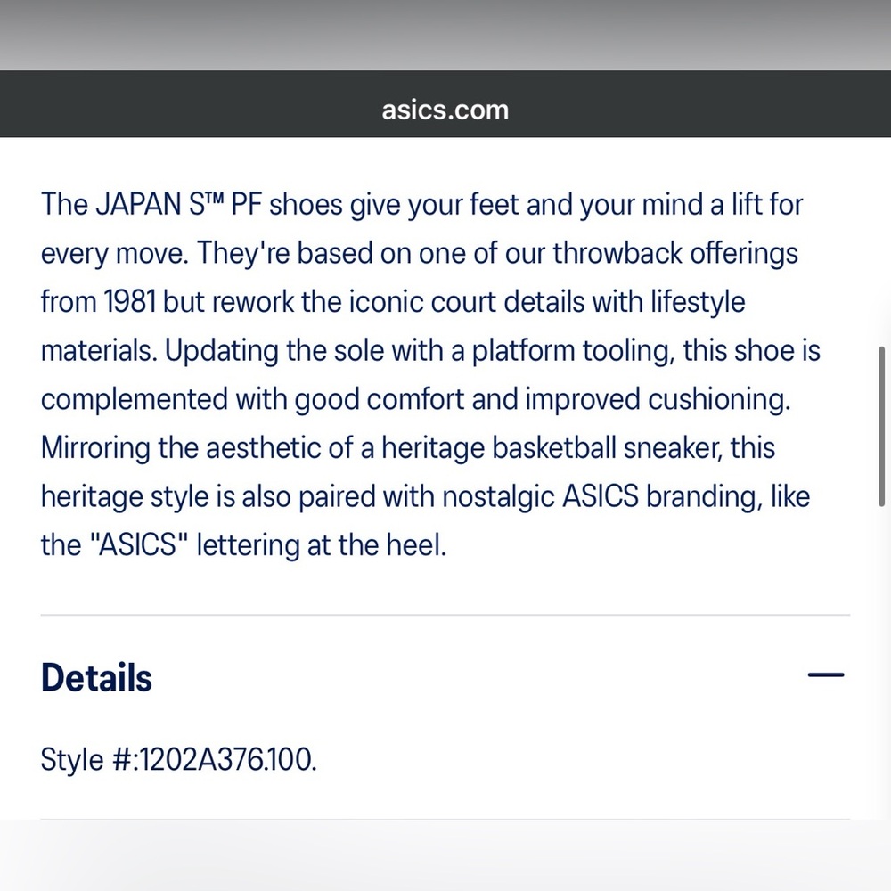 NEW IN BOX- SOLD OUT Asics Japan S PF White Soothing Sea 9.5 - Picture 4 of 12